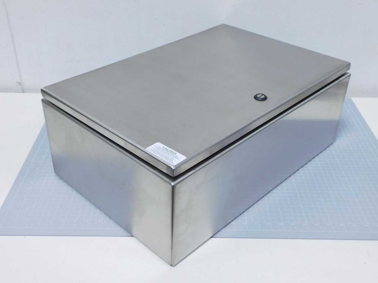 WEIGMANN N412241608SSC GR 1400 SERIES STAINLESS STEEL ENCLOSURE 24X16X8 T145122 - ELECTRICAL ENCLOSURES