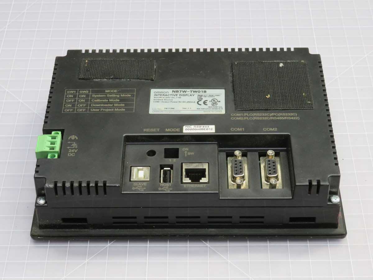 OMRON NB7W-TW01B INTERACTIVE DISPLAY T256841 - HMIS & DISPLAYS