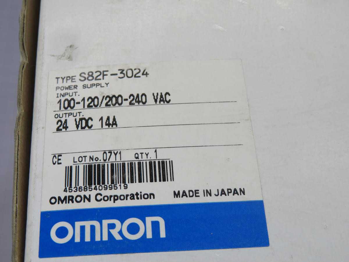 OMRON S82F-3024 Power Supply T223958 - Reliable Performance for Your Applications - POWER SUPPLIES