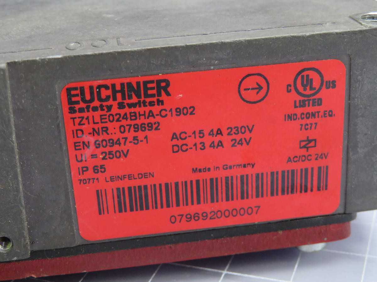 EUCHNER TZ1LE024BHA-C1902 SAFETY SWITCH T230134 - SWITCHES