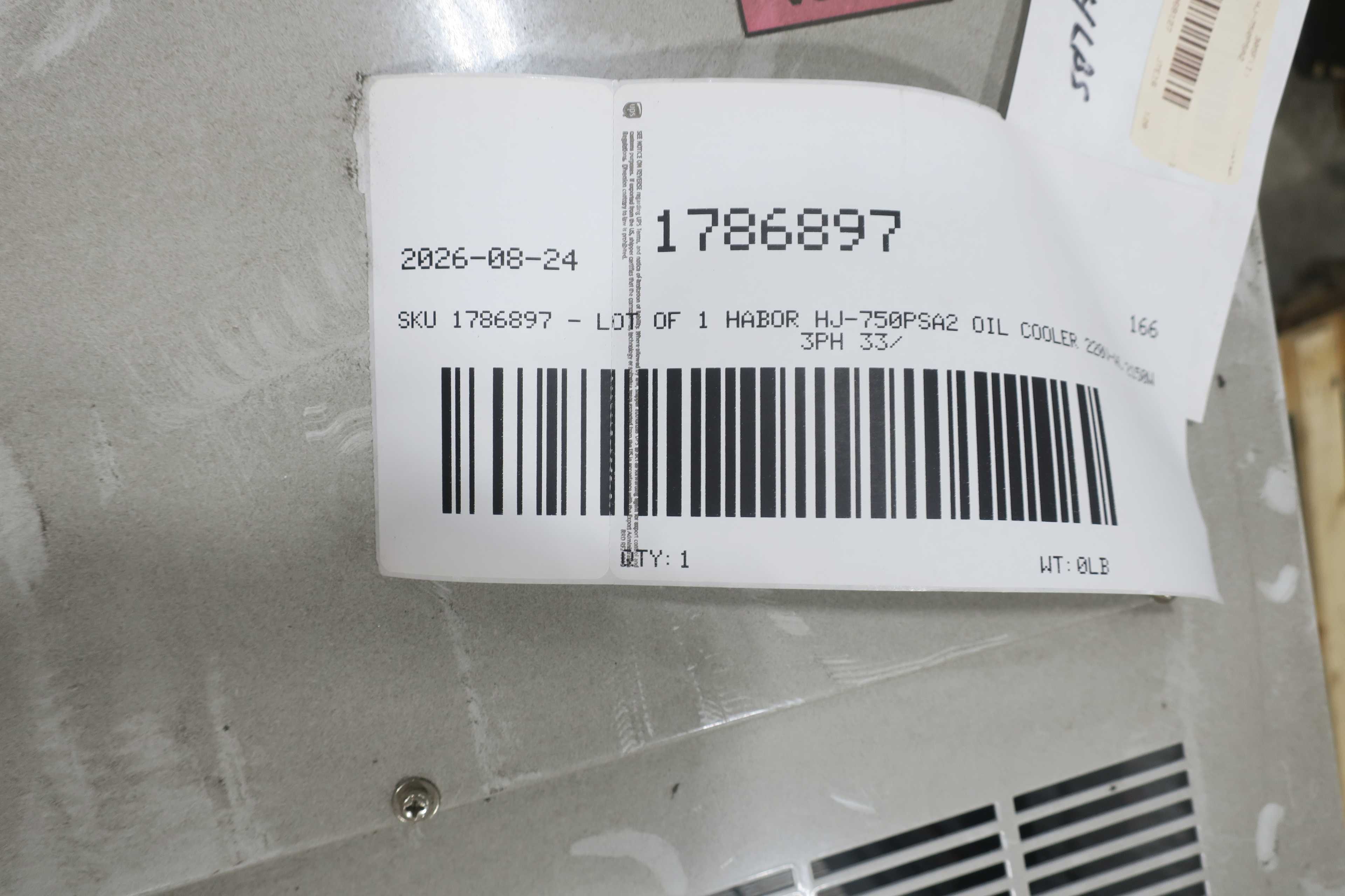 SKU 1786897 - HABOR HJ-750PSA2 OIL COOLER - MISCELLANEOUS