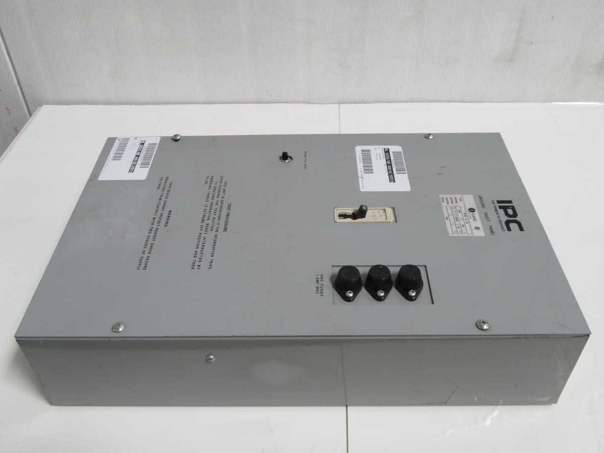 IPC GPAD-6-20 Ground Fault Panel T203856 - OPERATOR CONTROLS