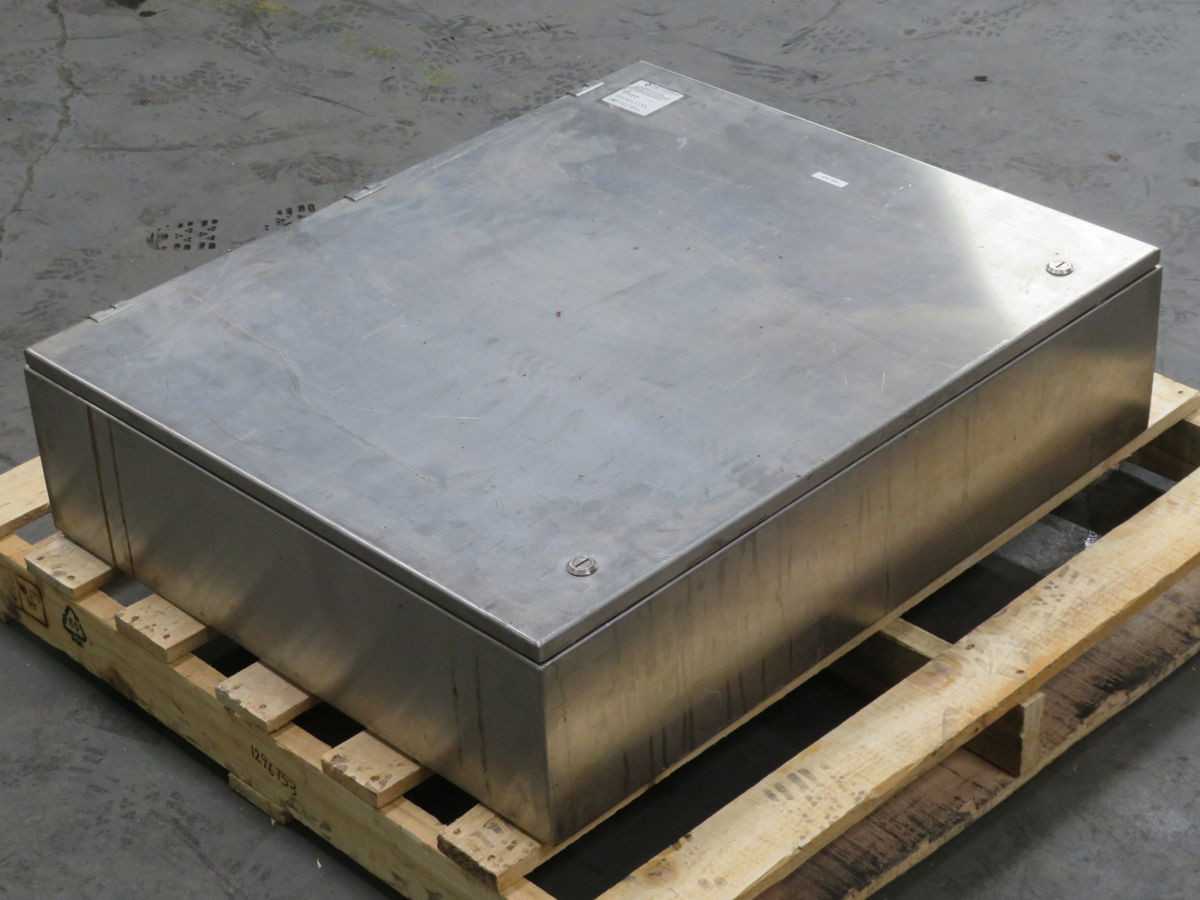 HOFFMAN A-160 STAINLESS STEEL INDUSTRIAL CONTROL PANEL ENCLOSURE T254013 - ELECTRICAL ENCLOSURES