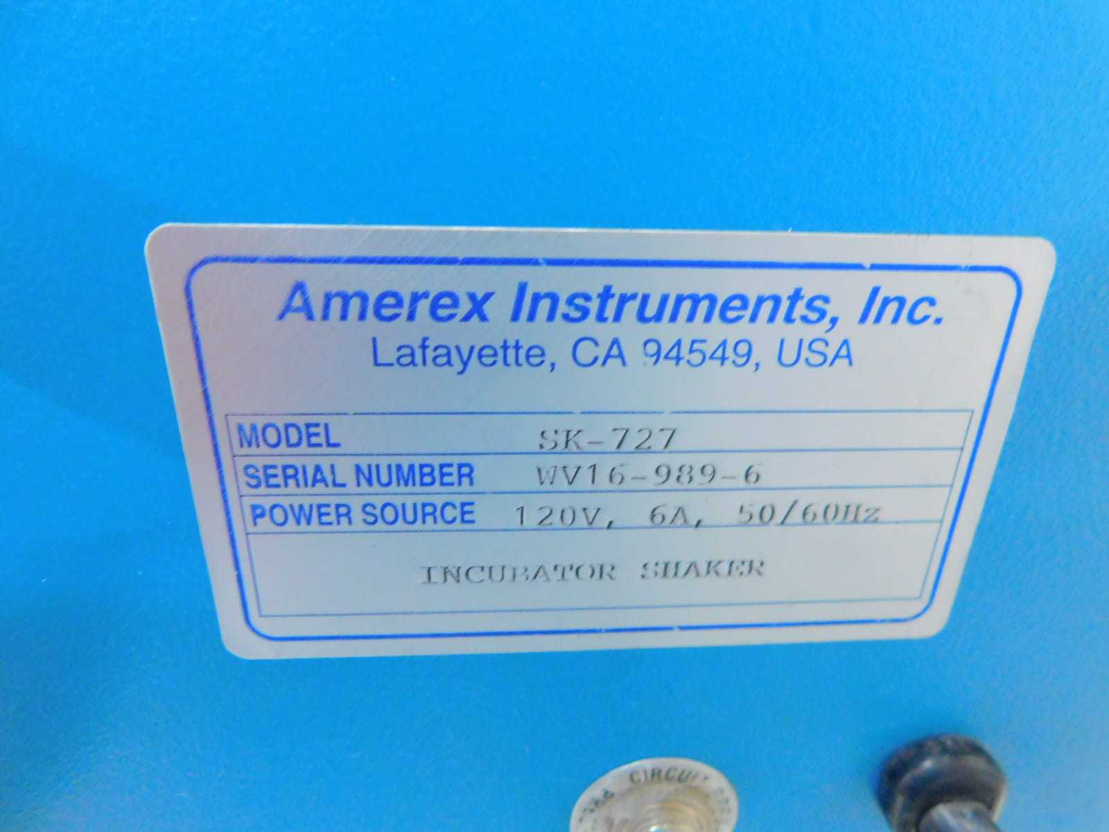 Amerex Gyromax 727, SK-727 Orbital Incubator Shaker - LAB & SCIENTIFIC