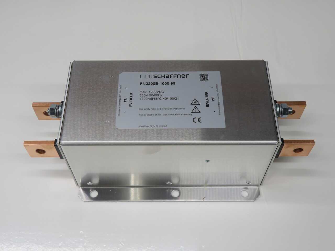 SCHAFFNER FN2200B-1000-99 HIGH-PERFORMANCE DC EMC/EMI FILTER FOR PV INVERTERS, 1000A - LINE FILTERS