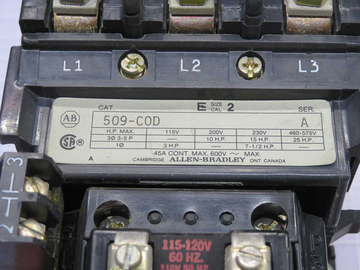 ALLEN BRADLEY 509-COD STARTER T249498 - MOTOR STARTERS