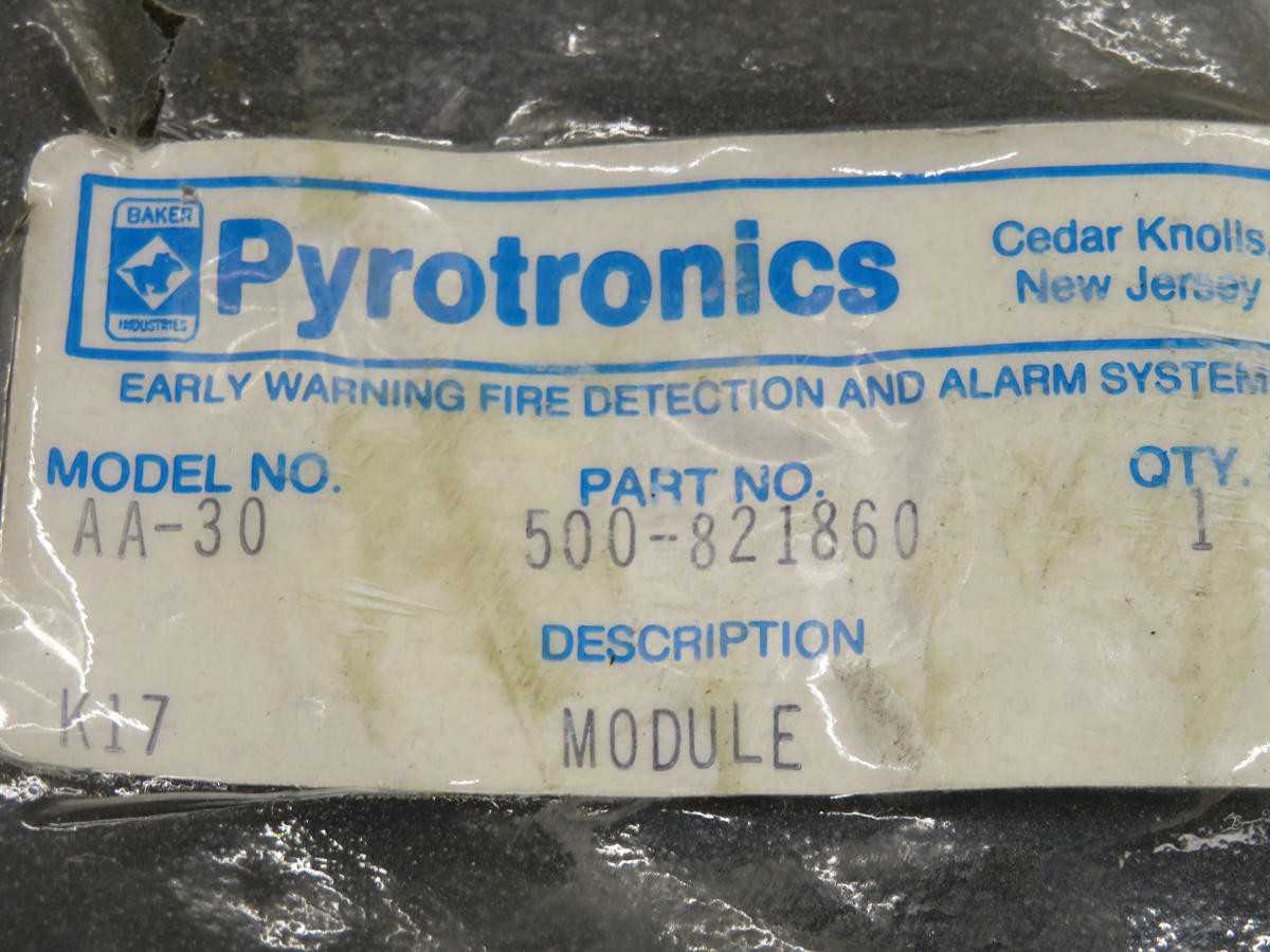 PYROTRONICS AA-30 500-821860 MODULE T226530 - PLC MODULES