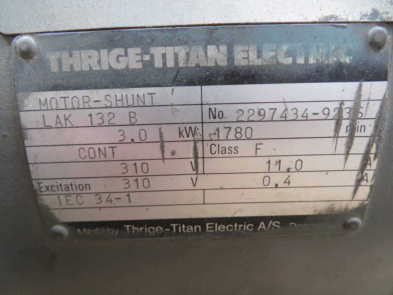 THRIGE-TITAN ELECTRIC LAK 132 B 2297434 DC MOTOR - DC MOTOR