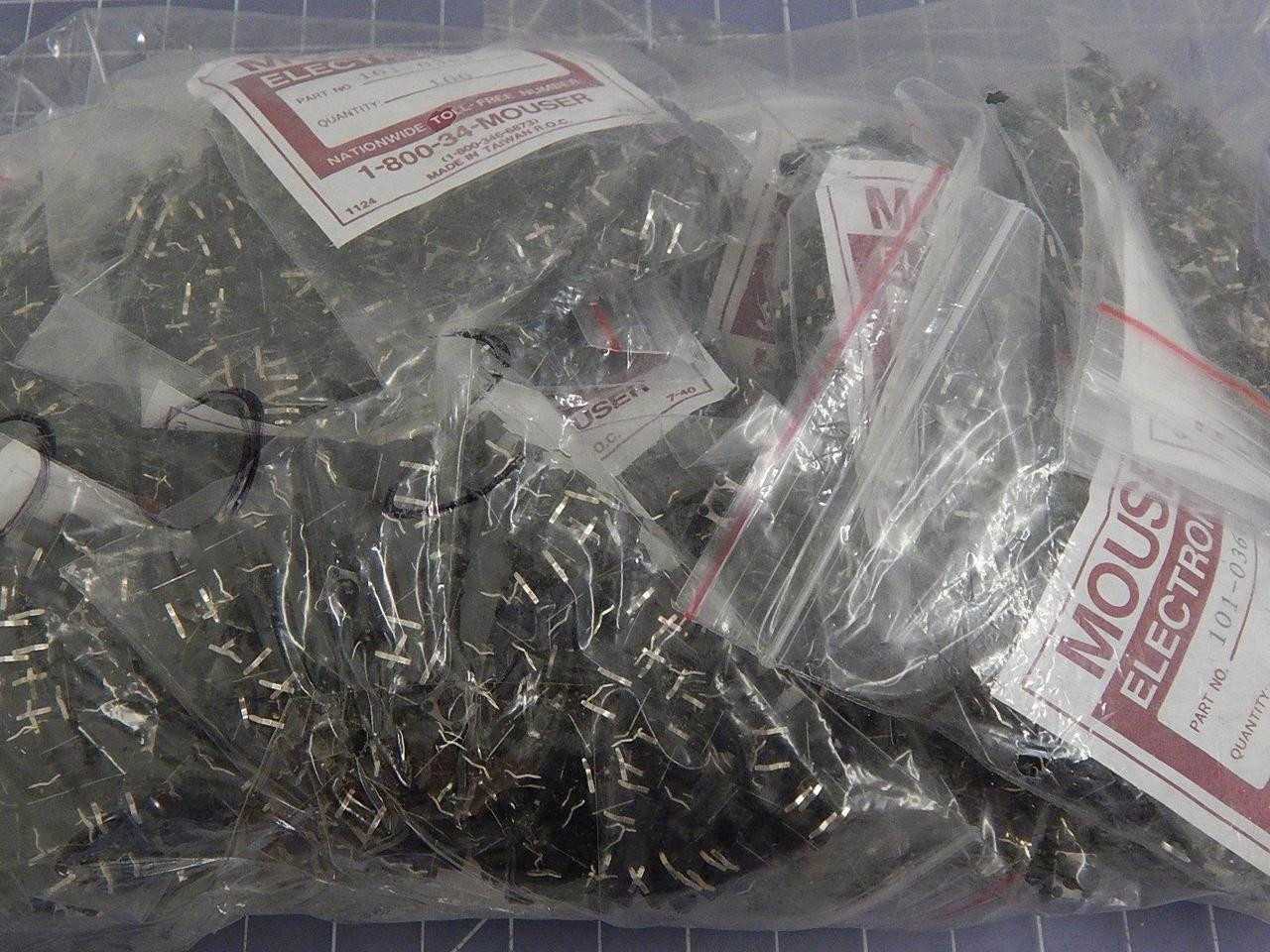 LOT OF 25000 MOUSER ELECTRONICS 101-0361 TACTILE SWITCHES TACTILE SWITCH 6X6MM T100976 - SWITCHES