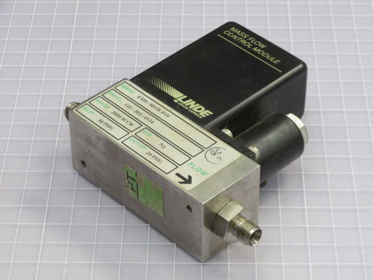 LINDE 11C-202-4124 MASS FLOW CONTROLLER T258201 - AUTOMATION & CONTROLS