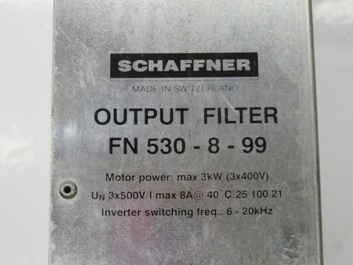 SCHAFFNER FN 530-8-99 SINE WAVE OUTPUT FILTER T234581 - LINE FILTERS