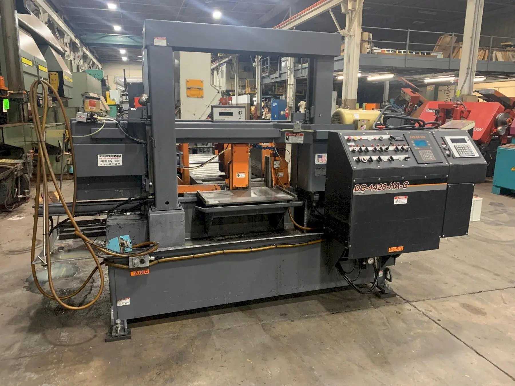 HEM 14" X 20" DC-1420HA-C CNC Horizontal Bandsaw - 7.5 HP, 480V, Automatic Feed - HORIZONTAL BAND SAWS