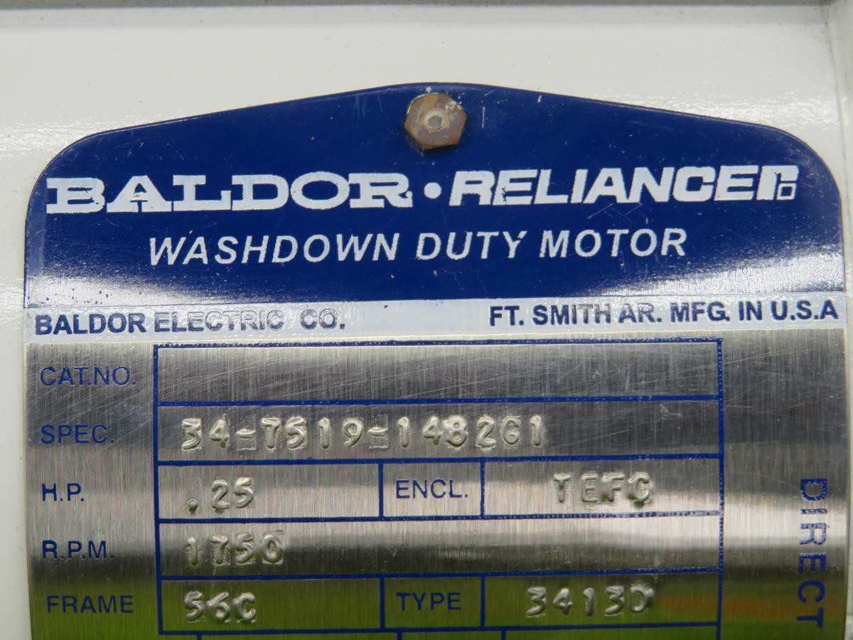 BALDOR 34-7519-1482G1 WASHDOWN DUTY MOTOR T215941 - AC MOTOR