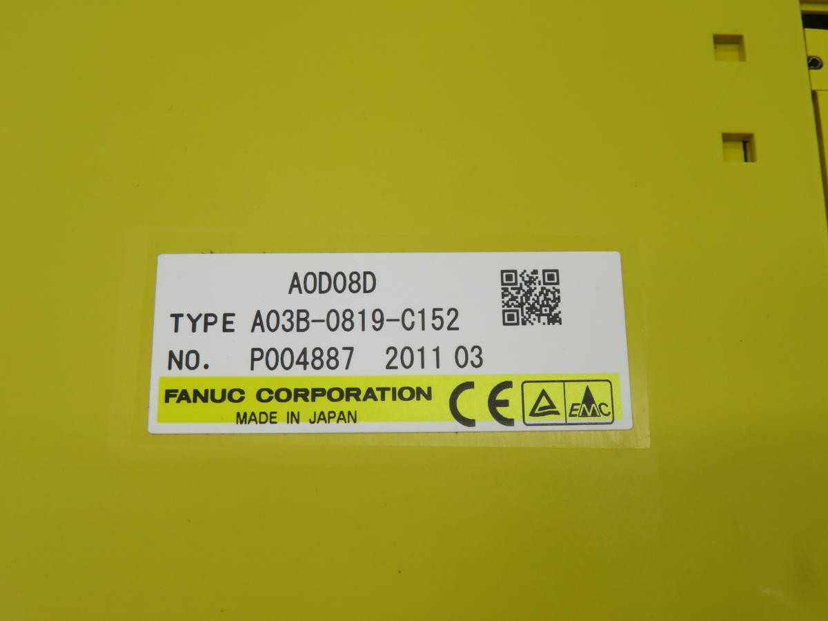 FANUC A03B-0819-C152 I/O MODULE T240802 - SERVO MOTORS