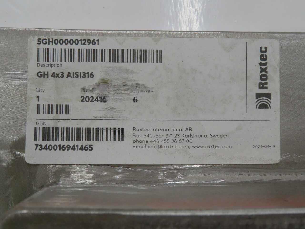 ROXTEC 5GH0000012961 GH FRAME PRODUCTS T272039 - MECHANICAL PARTS