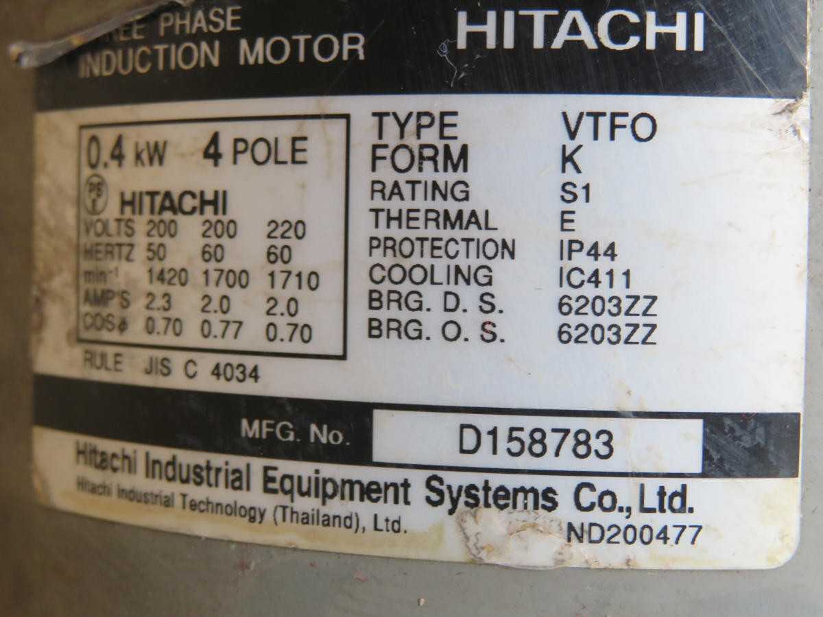 HITACHI D158783 VTFO FORM K ACTUATOR ASSY T210370 - ACTUATOR