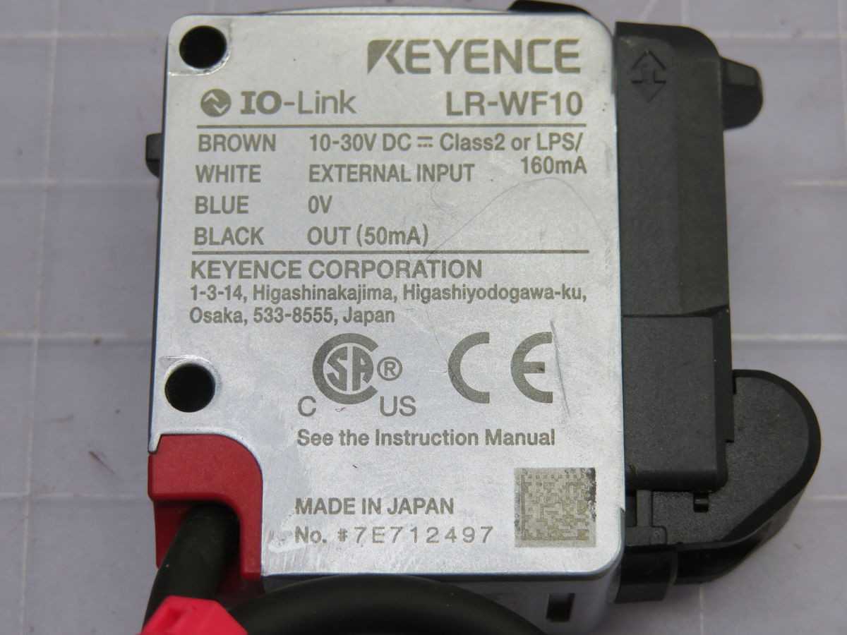 Keyence LR-WF10 Photoelectric Sensor T251532 - High Precision Detection - SENSORS
