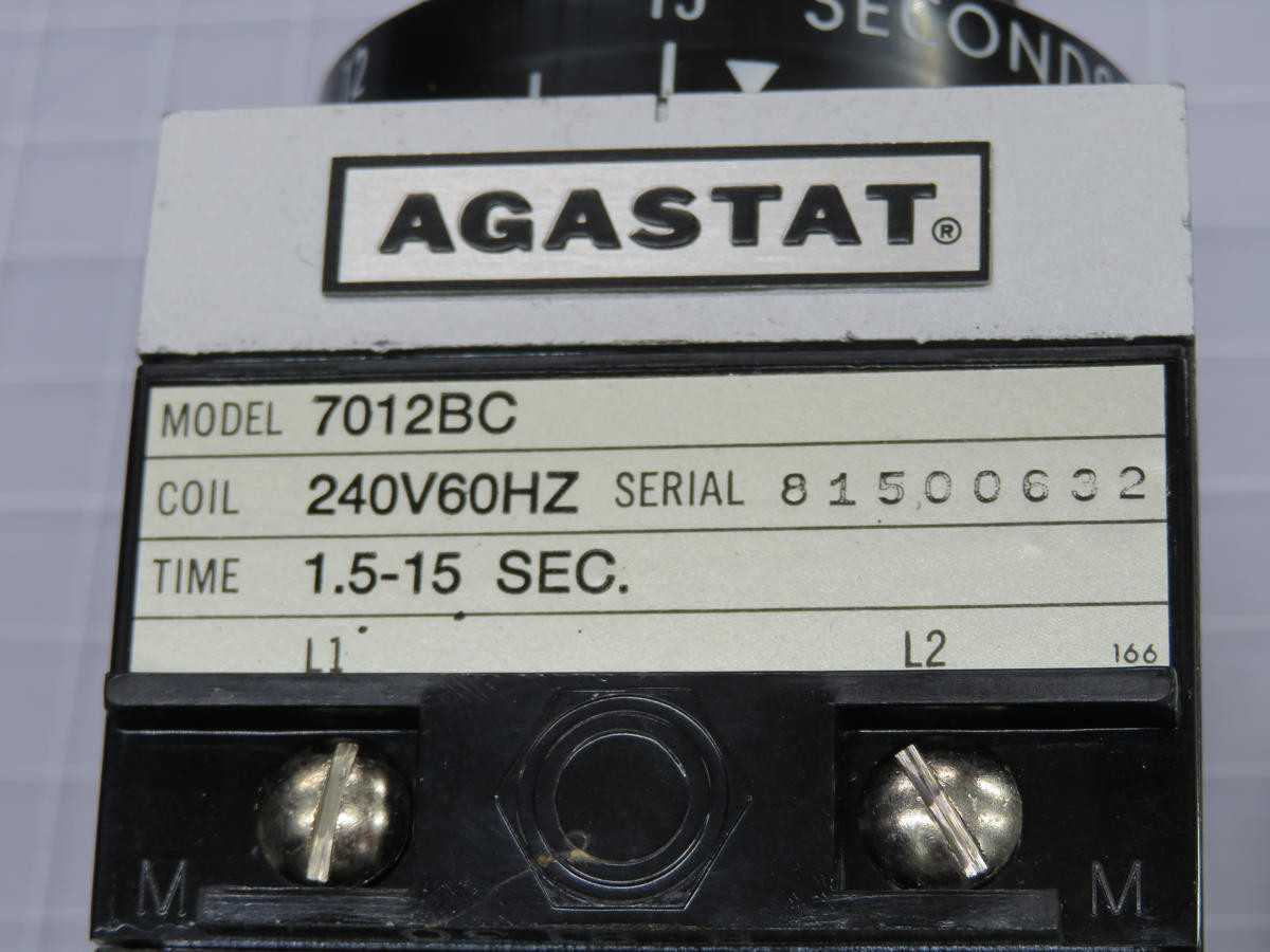 AGASTAT 7012BC TIME DELAY RELAYS T210814 - TIME DELAY RELAY