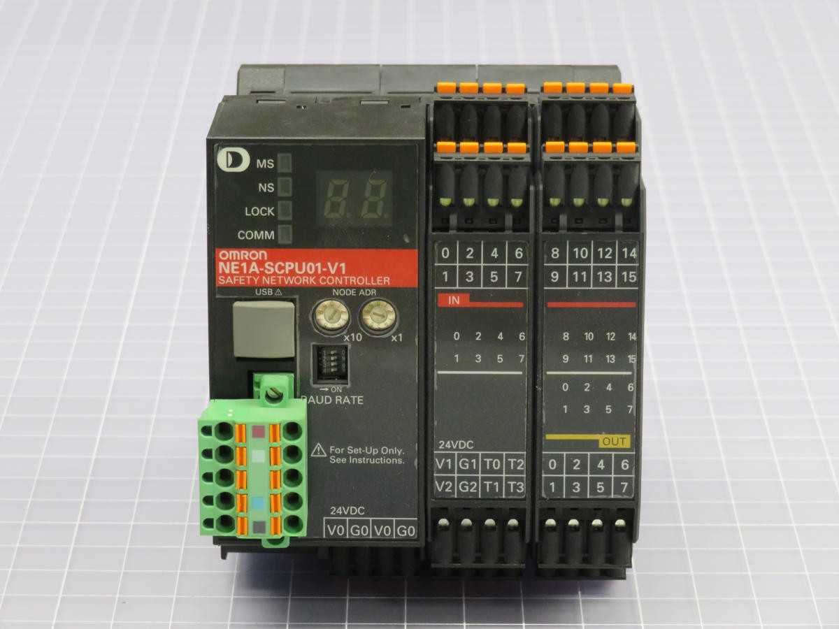 OMRON NE1A-SCPU01-V1 SAFETY NETWORK CONTROLLER T211468 - PLC MODULES