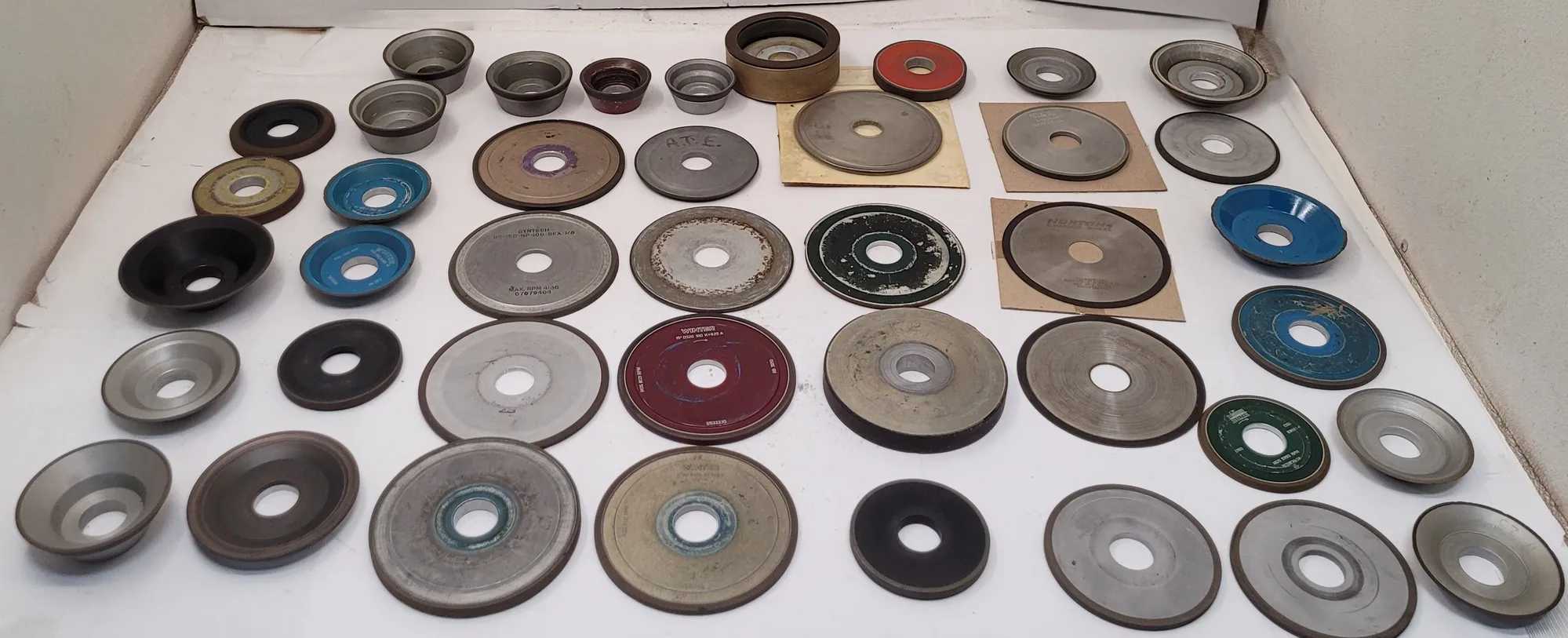 Diamond Grinding Wheels Lot Of 110 - Various Sizes Available - MACHINING ACCESSORIES & TOOLING