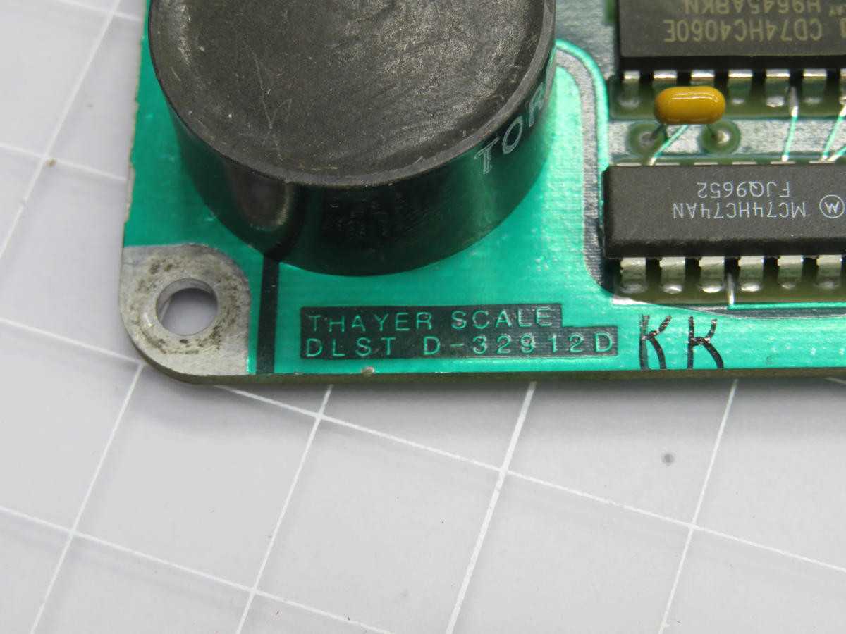 Thayer Scales D-32912D Control/Interface Board T215287 - PCB CIRCUIT BOARDS