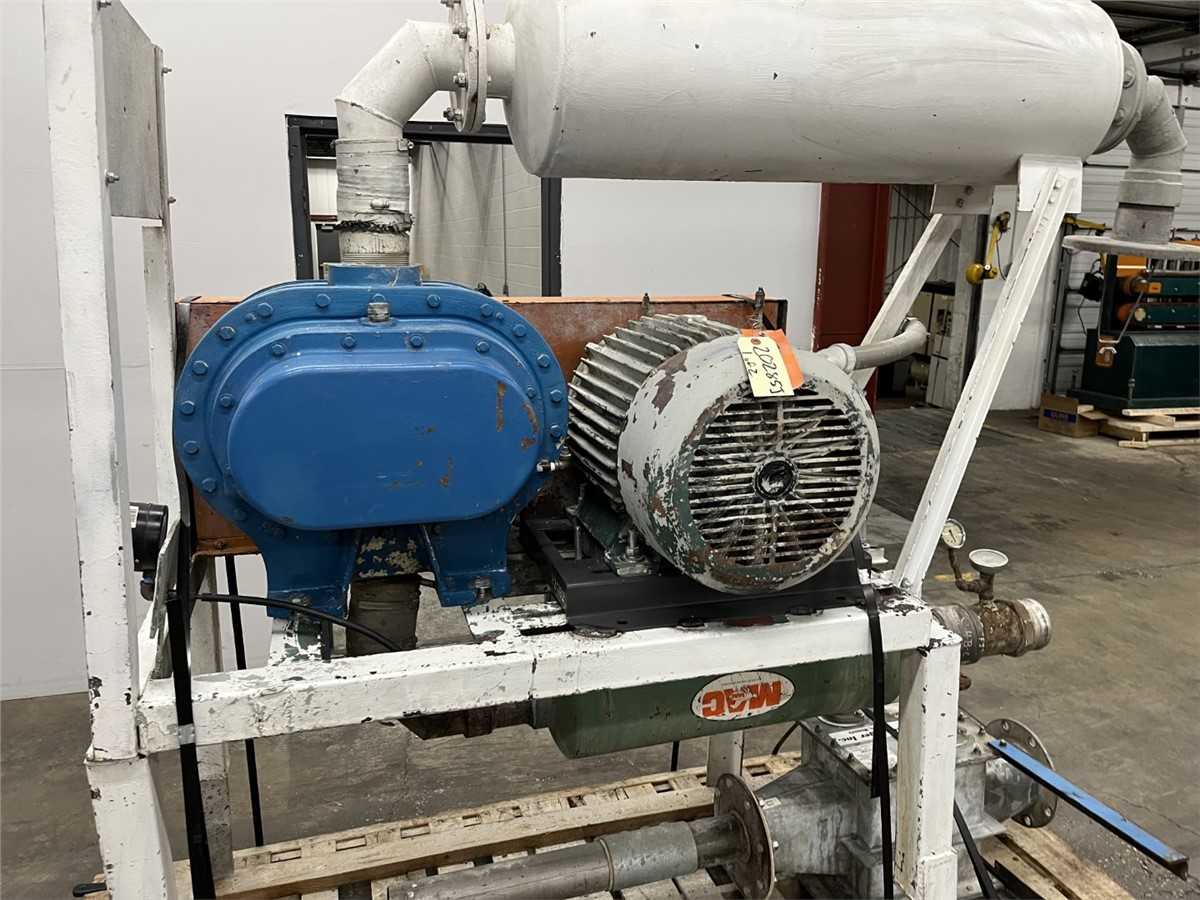 50 HP Mac Vacuum Conveyor With Surge Bin & Airlock - STORAGE & HANDLING EQUIPMENT