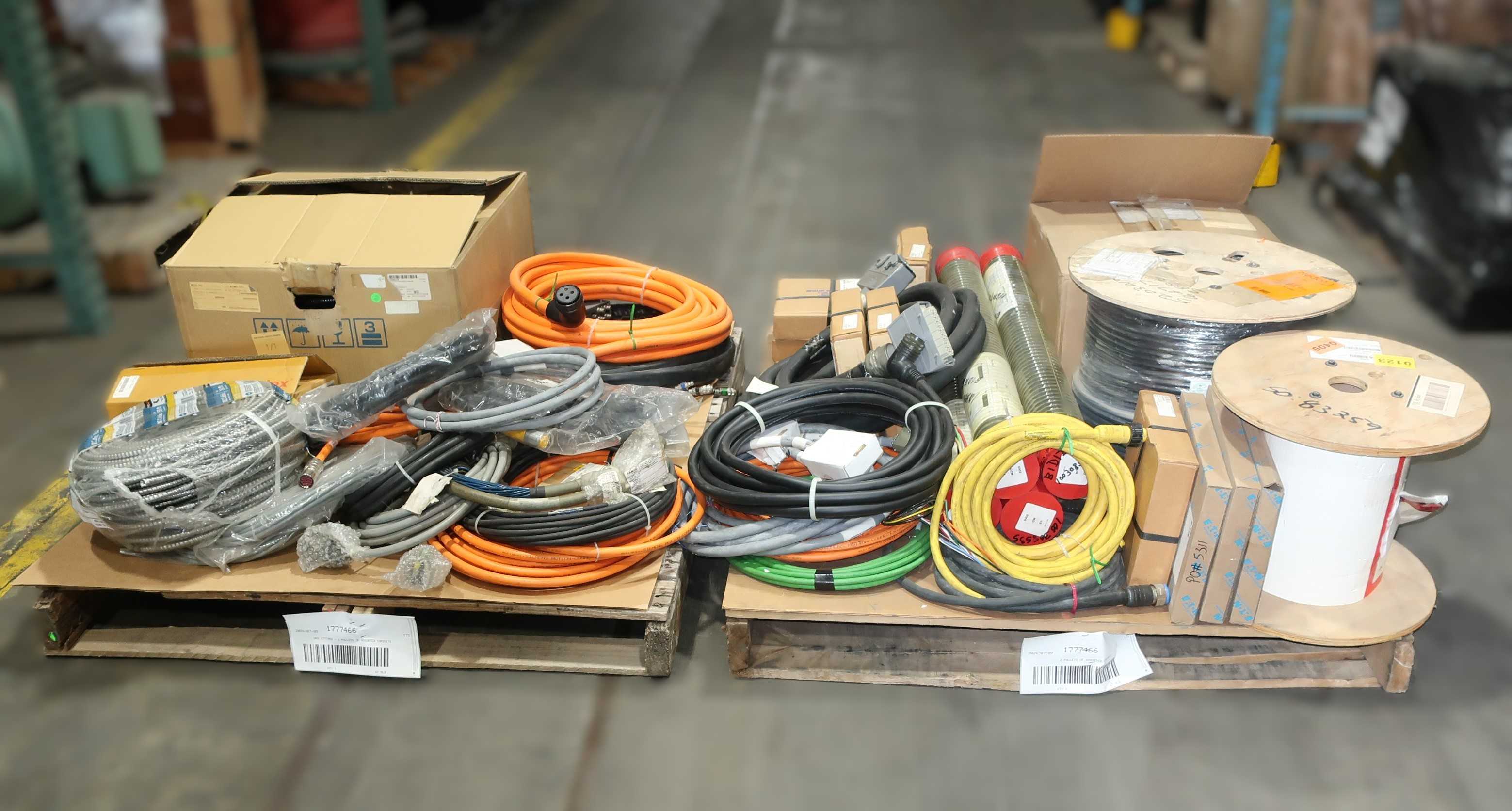 SKU 1777466 - 2 PALLETS OF ASSORTED CORDSETS AND CABLES - CORDSET CABLES