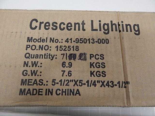 LOT OF 71 CRESCENT LIGHTING 41-95013-000 LIGHT COVERS - LIGHT FIXTURES