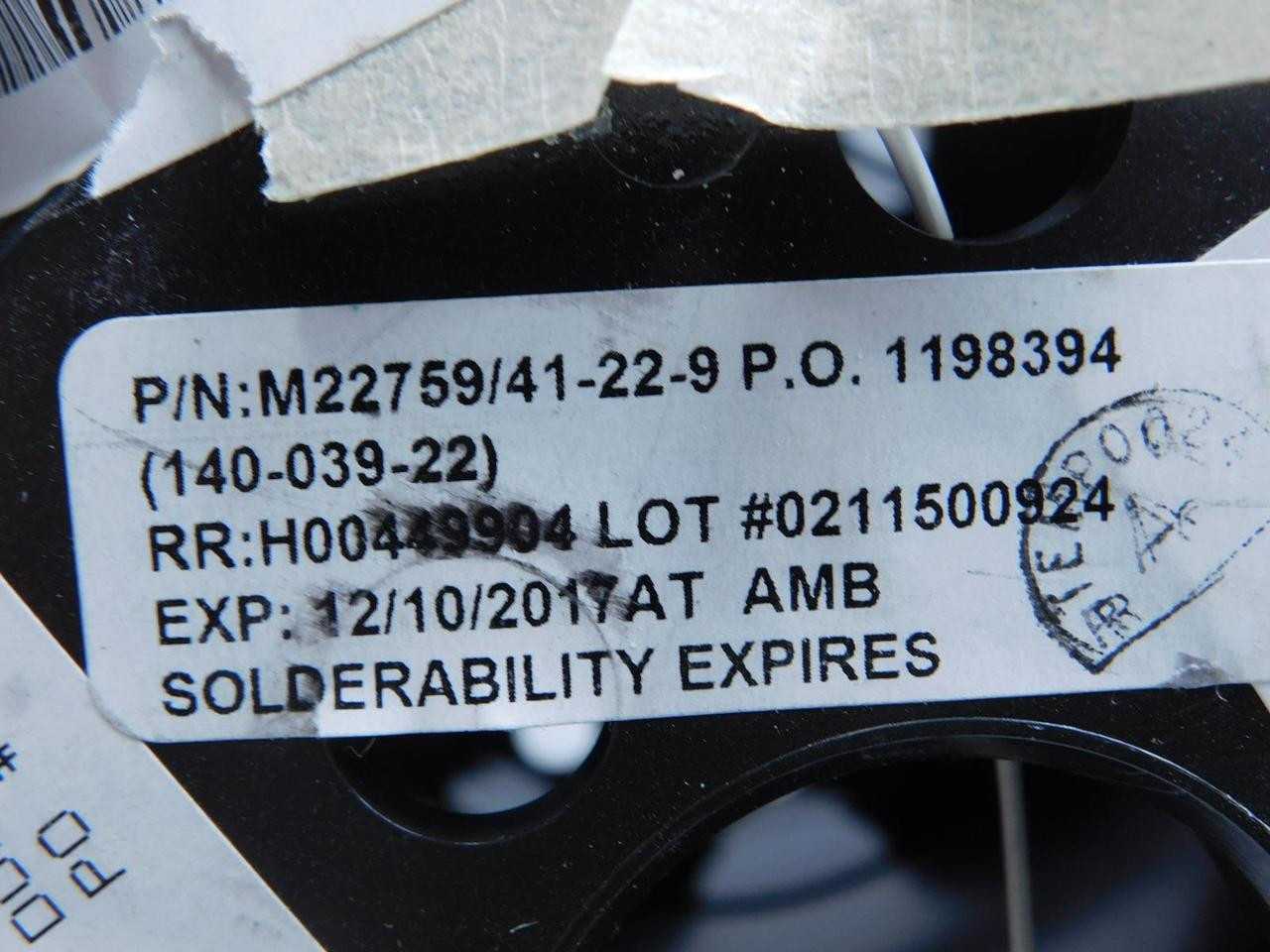 LOT OF 500 FT RAYCHEM 22759/41-22-9CS2620 140-039-22 WIRE T133782 - ELECTRICAL WIRE