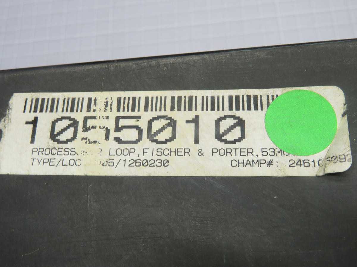 FISCHER PORTER 53MC1111A1BBX1 PROCESSOR LOOP T222210 - PLC MODULES