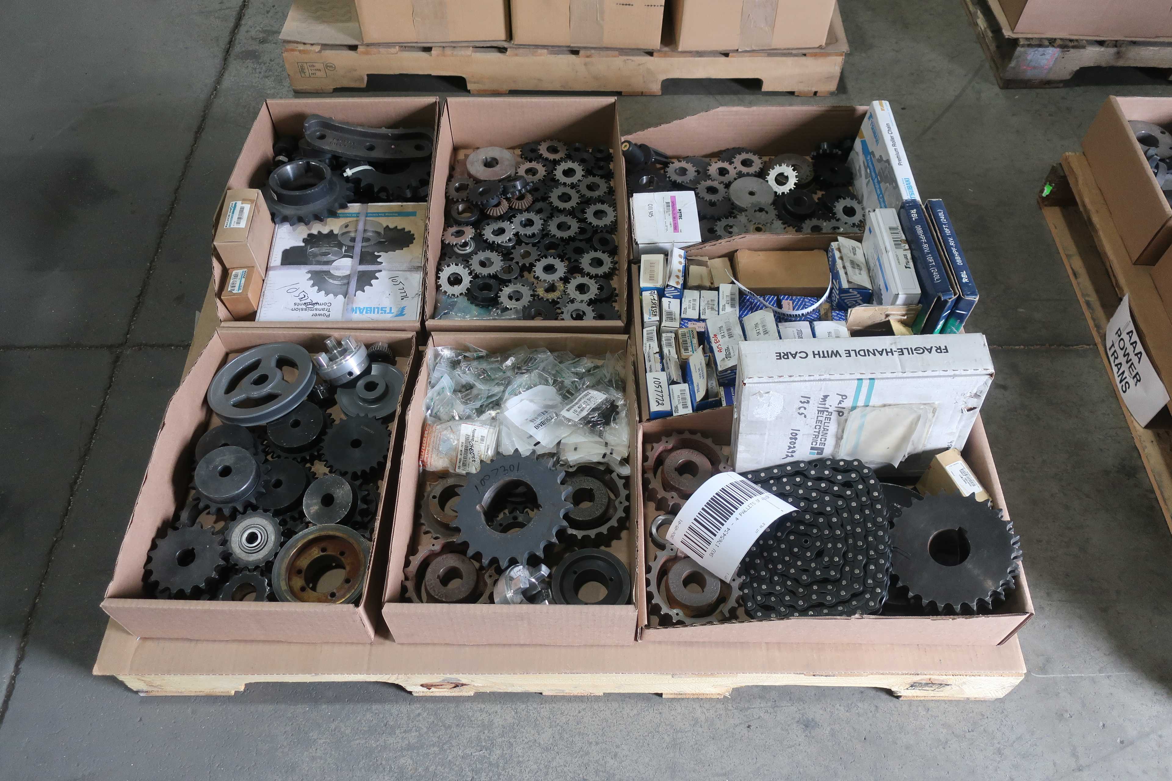 SKU 1765434 - 4 PALLETS OF ASSORTED POWER TRANSMISSION - POWER TRANSMISSION