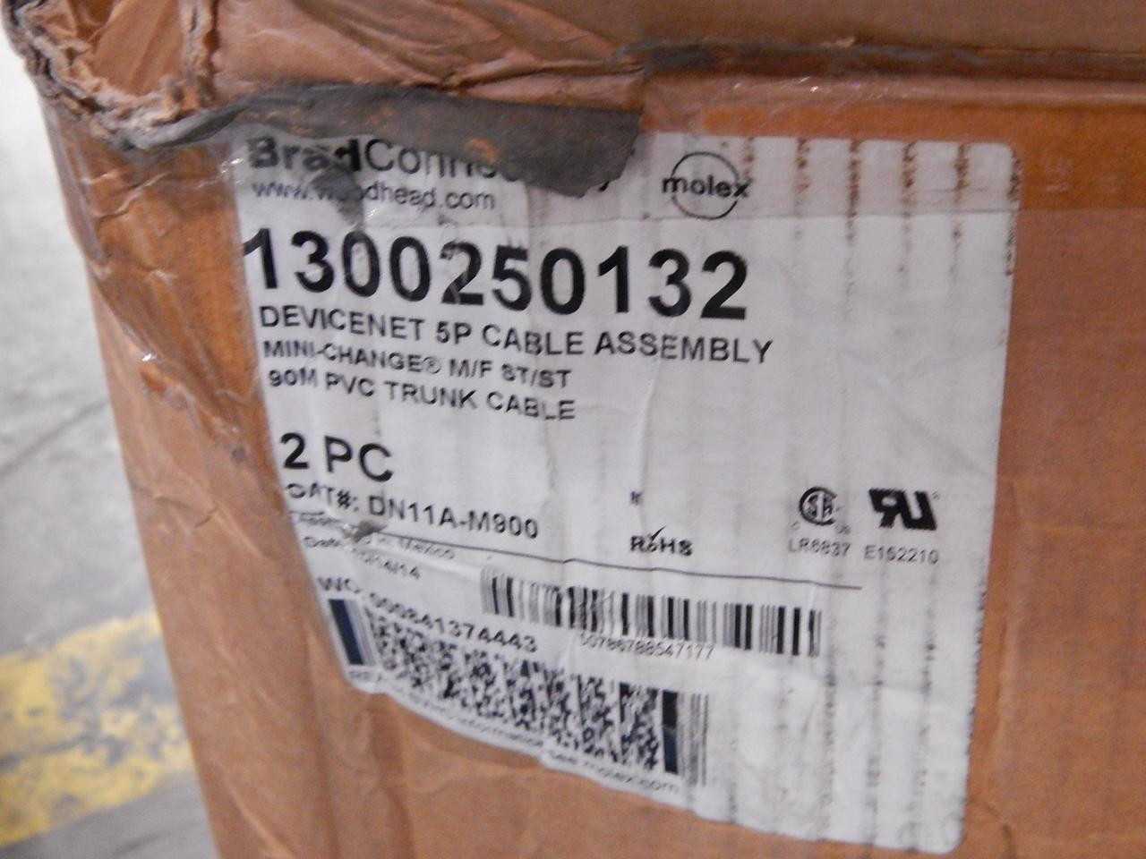 BRAD CONNECTIVITY DN11A-M900 DEVICENET 5P MINI CHANGE M/F ST/ST 90 M PVC TRUNK CABLE T108894 - ELECTRICAL COMPONENTS