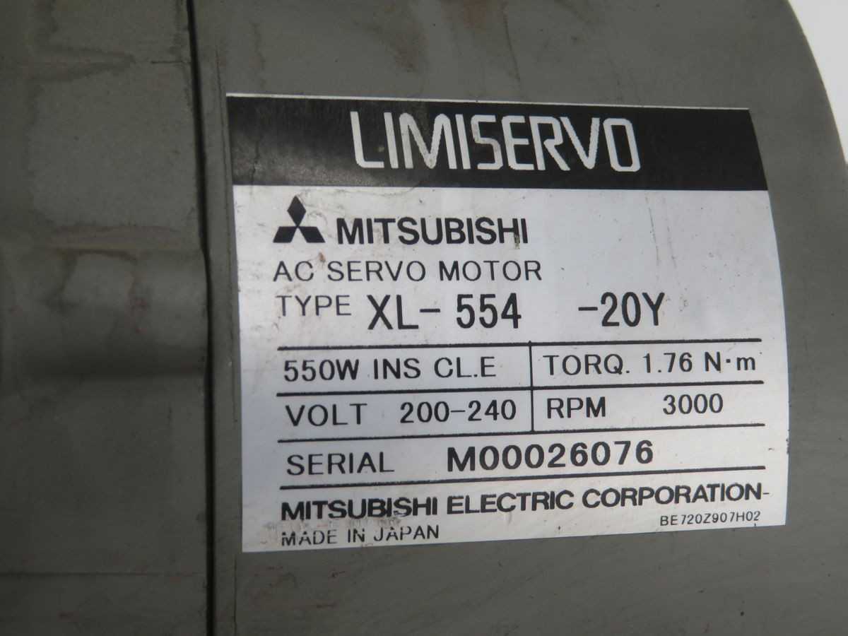 MITSUBISHI XL-554 -20Υ AC SERVO MOTOR T247097 - SERVO
