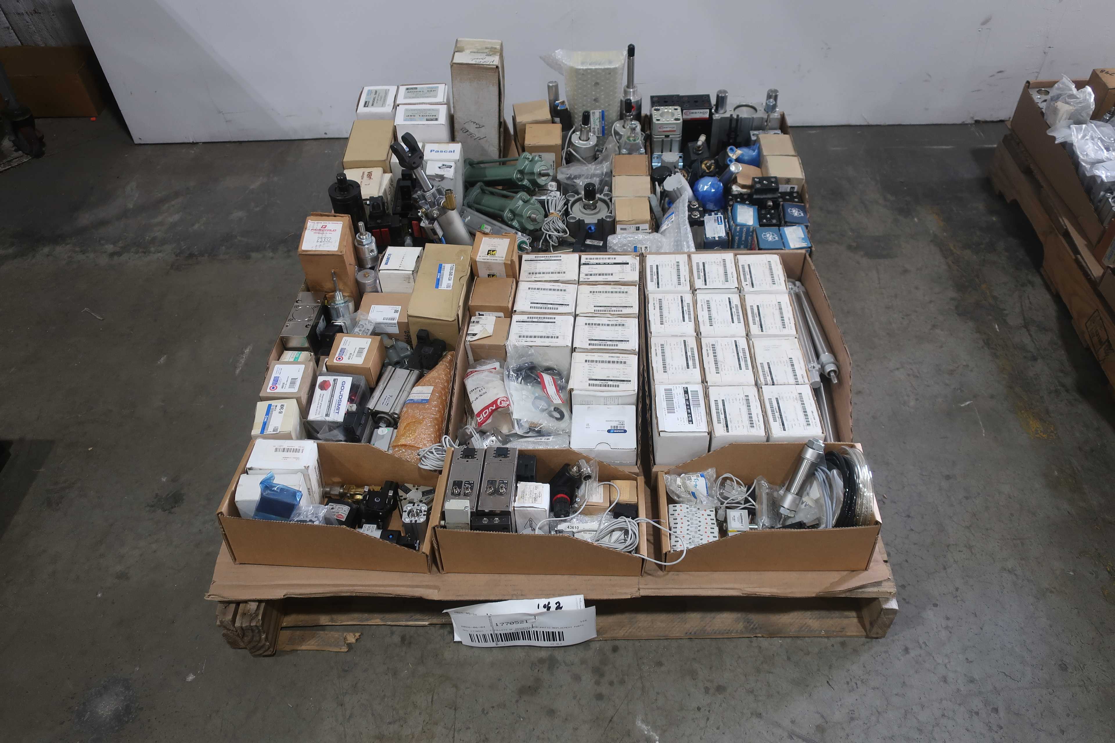 SKU 1770521 - 2 PALLETS OF ASSORTED PNEUMATIC REPLACMENT PARTS - PNEUMATIC PARTS