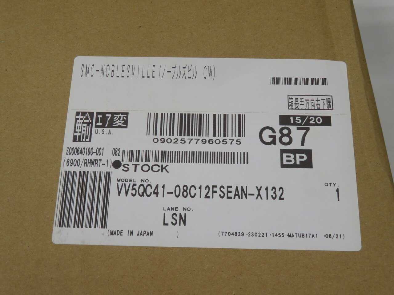 SMC VV5QC41-08C12FSEAN-X132 PNEUMATIC MANIFOLD VALVE T272329 - SOLENOID VALVE