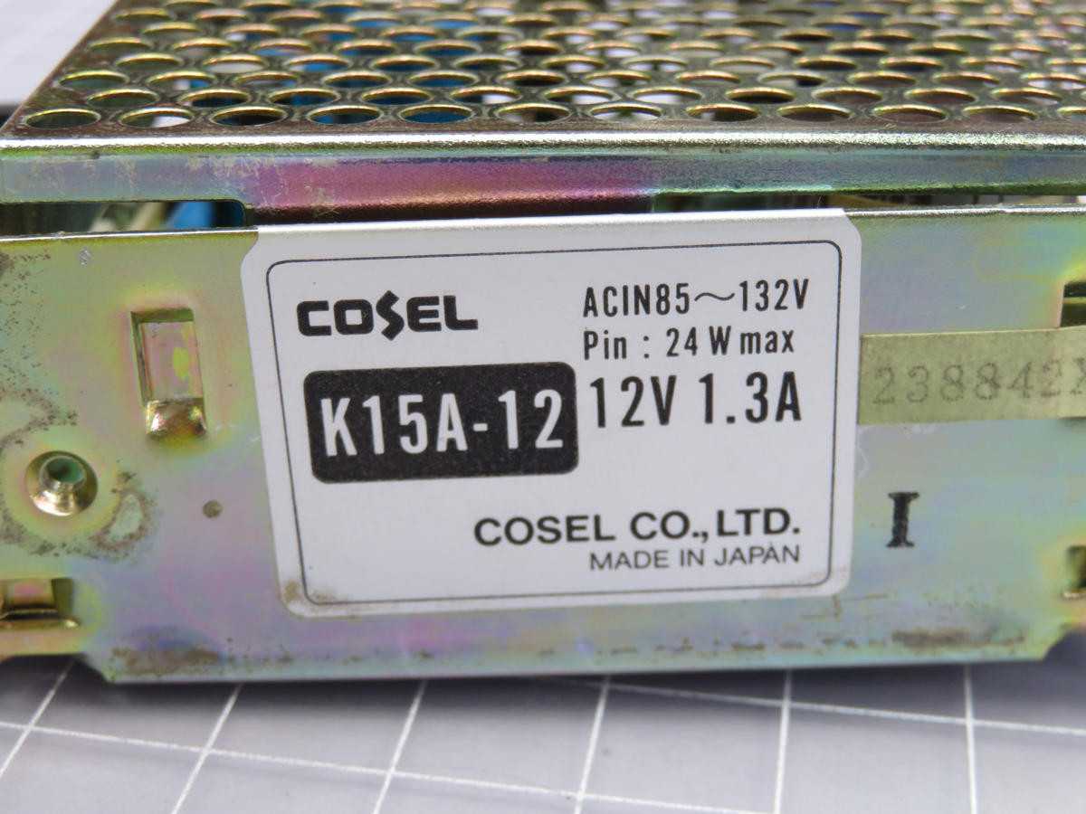 COSEL K15A-12 POWER SUPPLY T231090 - POWER SUPPLIES