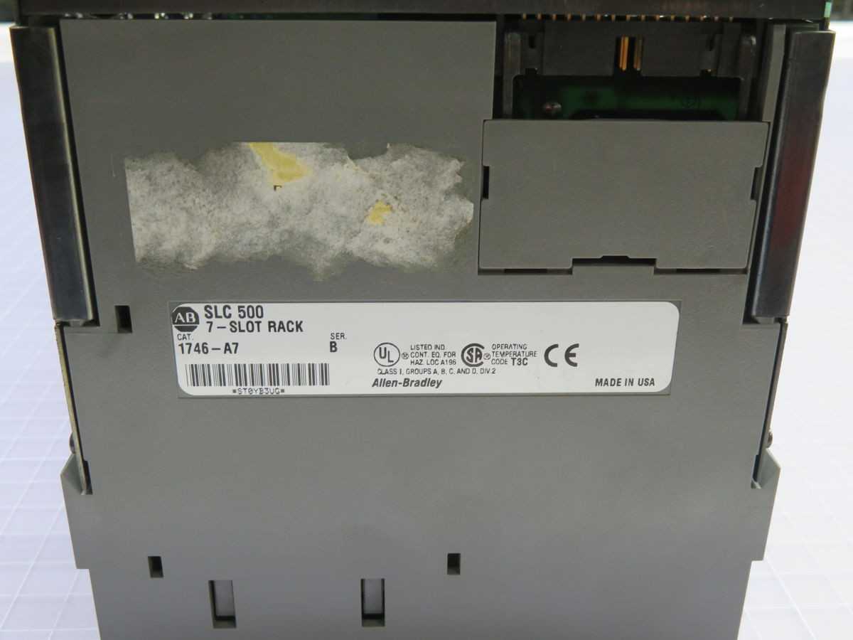 ALLEN BRADLEY 1746-A7 PLC RACK T254657 - INDUSTRIAL PARTS