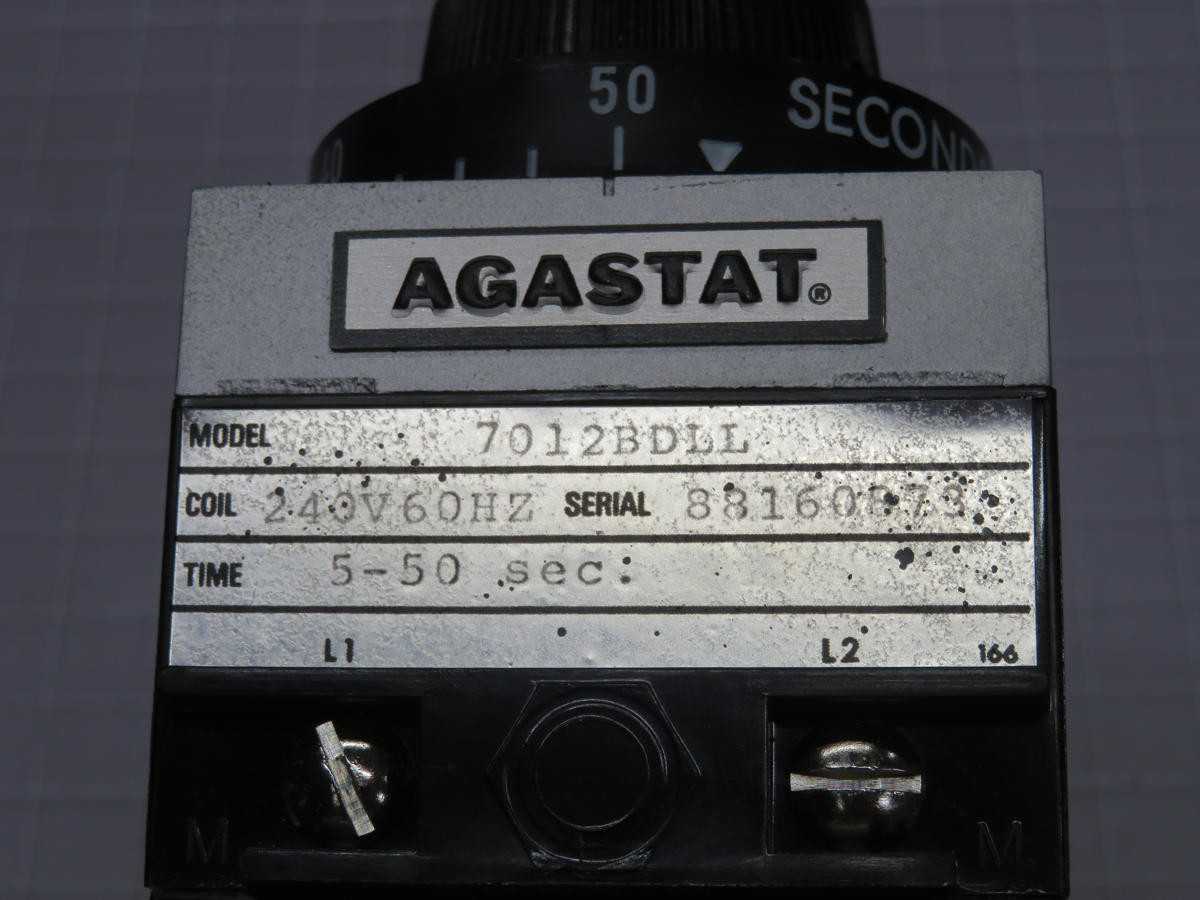 AGASTAT 7012BDLL 88160873 T228634 - TIME DELAY RELAY