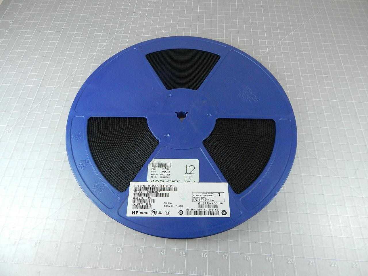 LOT OF 5000 ON SEMICONDUCTOR 1SMA5941BT3G 119796 ZENER DIODES 47V 1.5W T95061 - POWER SUPPLIES