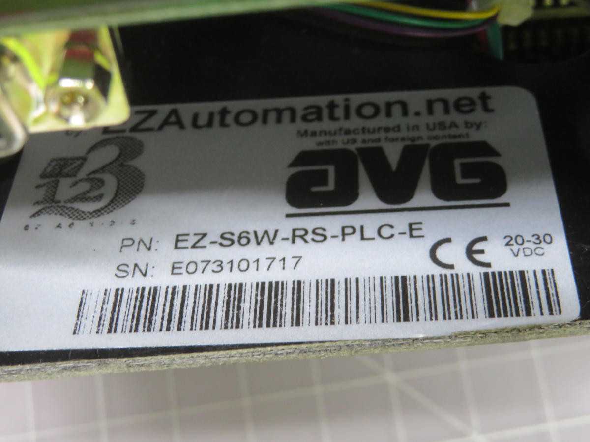 EZ AUTOMATION EZP-S6W-RS-PLC-E OPERATOR INTERFACE T240672 - OPERATOR INTERFACE PANELS