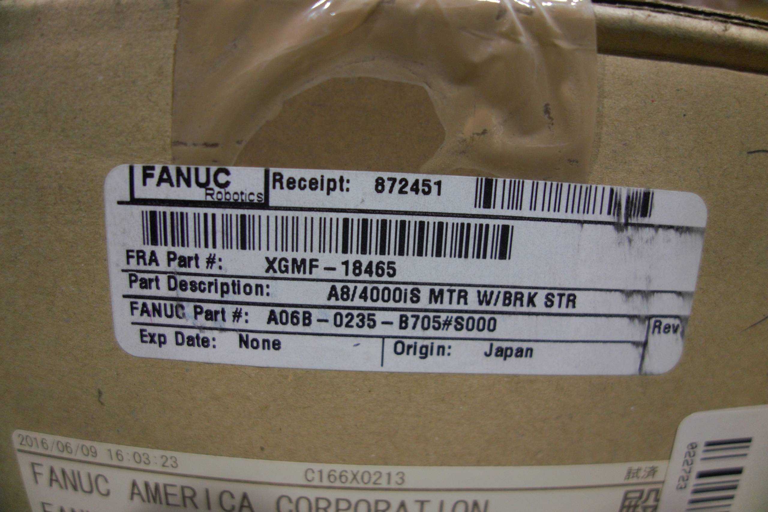 SKU 1786853 - PALLET OF FANUC SERVO MOTORS - SERVO MOTORS