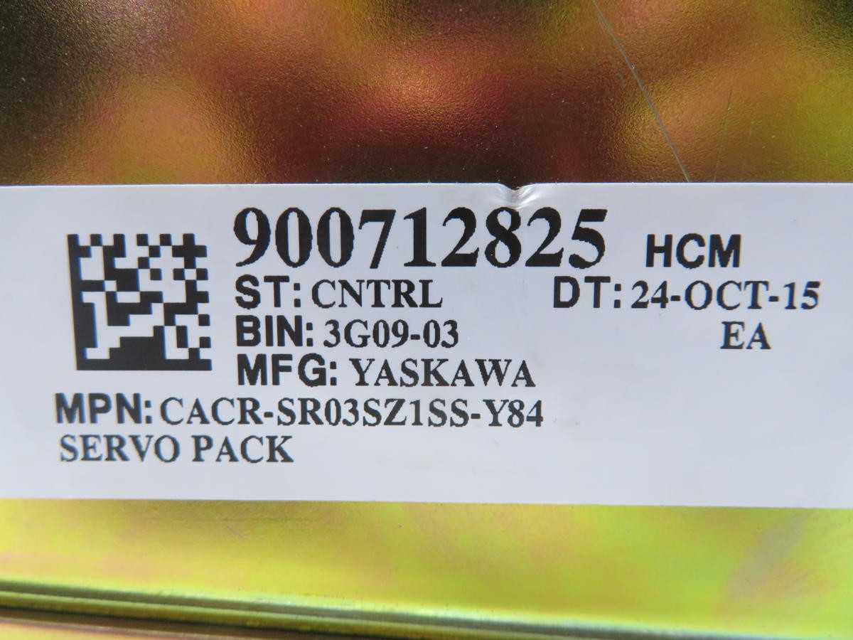 YASKAWA CACR-SR CACR-SR03SZ1SS-Y84 SERVO DRIVE T213696 - SERVO DRIVES