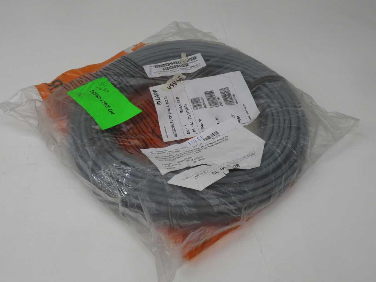 LAPP 11139621 Shielded Continuous-Flex Control Cable, 7C, 22 AWG, PUR, UL, 140 Ft - ELECTRICAL WIRE
