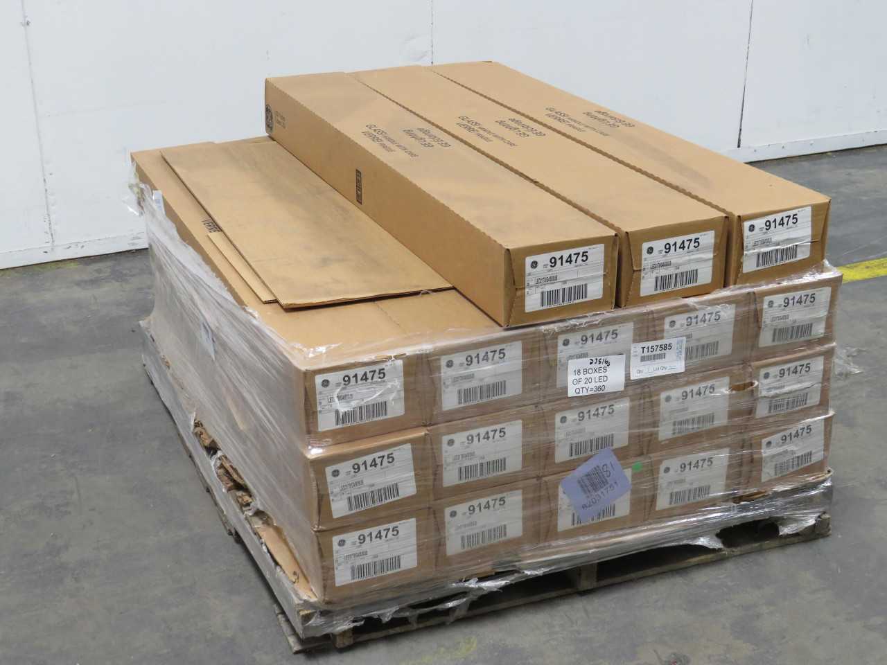 360 GE 91475 18W LED T8 48In Medium Bi-Pin Tube 3000K Lot - LIGHTING
