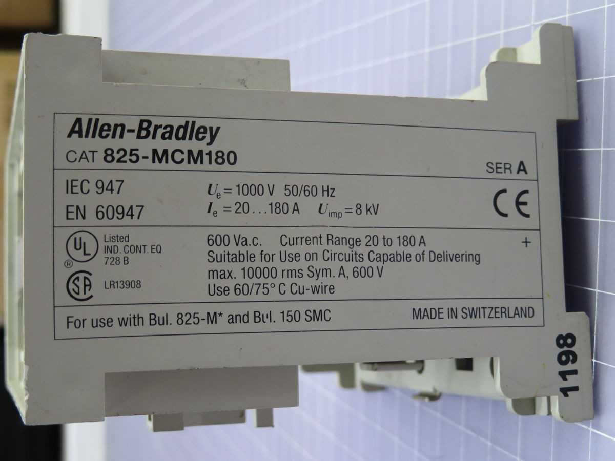 ALLEN BRADLEY 825-MCM180 CONVERTER MODULE T251313 - MISCELLANEOUS
