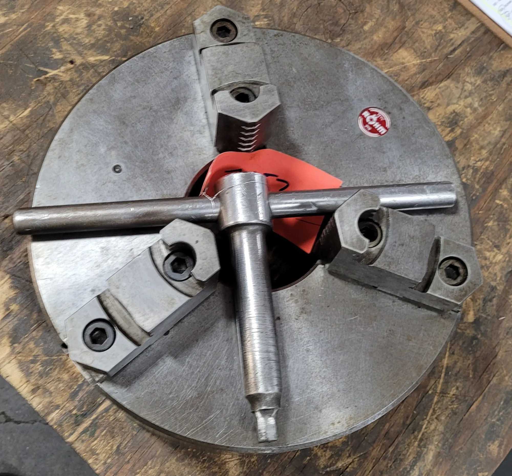 12.5” ROHM MODEL 2012 CHUCK - 3 JAW – PLAIN BACK - MACHINING ACCESSORIES & TOOLING