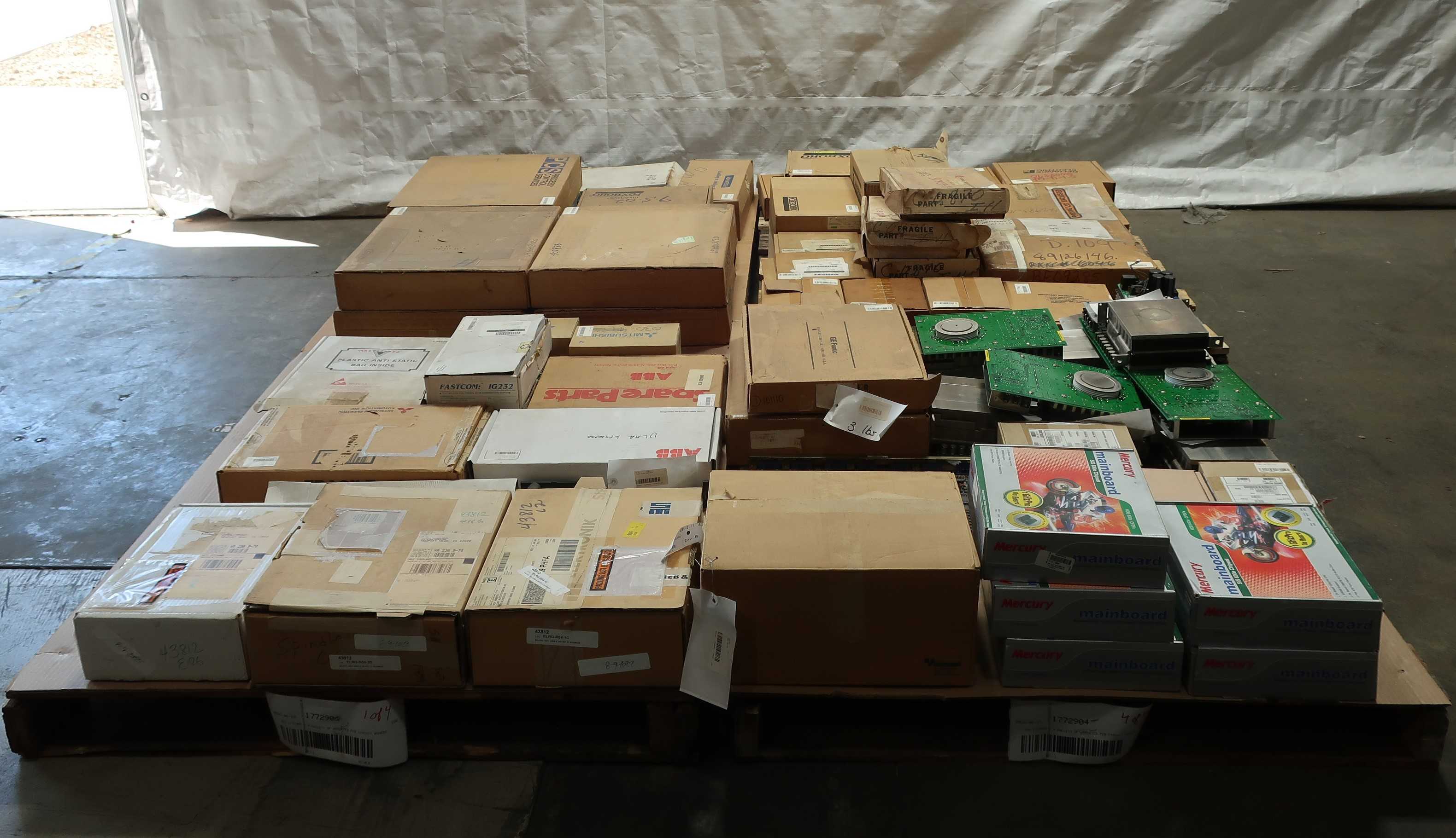 SKU 1772904 - 4 PALLETS OF ASSORTED PCB CIRCUIT BOARDS - PCB CIRCUIT BOARDS
