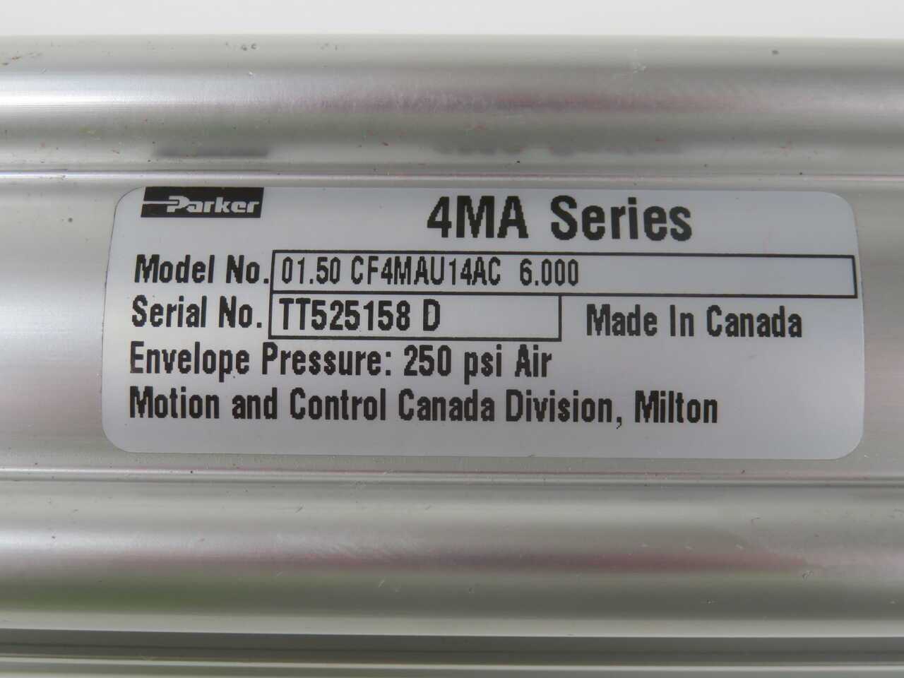 PARKER 01.50 CF4MAU14AC 6.000 PNEUMATIC CYLINDER T271112 - PNEUMATIC CYLINDER