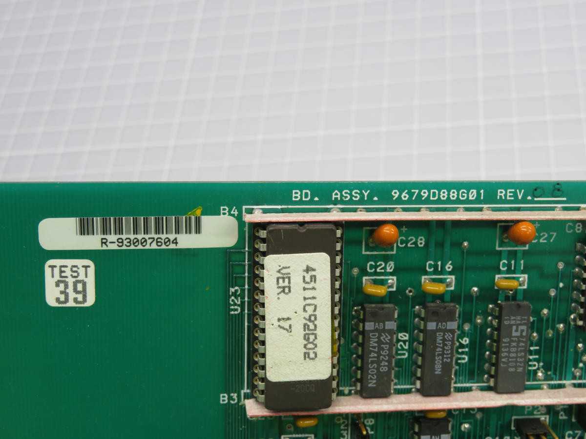 WESTINGHOUSE 9679D88G01 CONTROL BOARD T239080 - AUTOMATION & CONTROLS