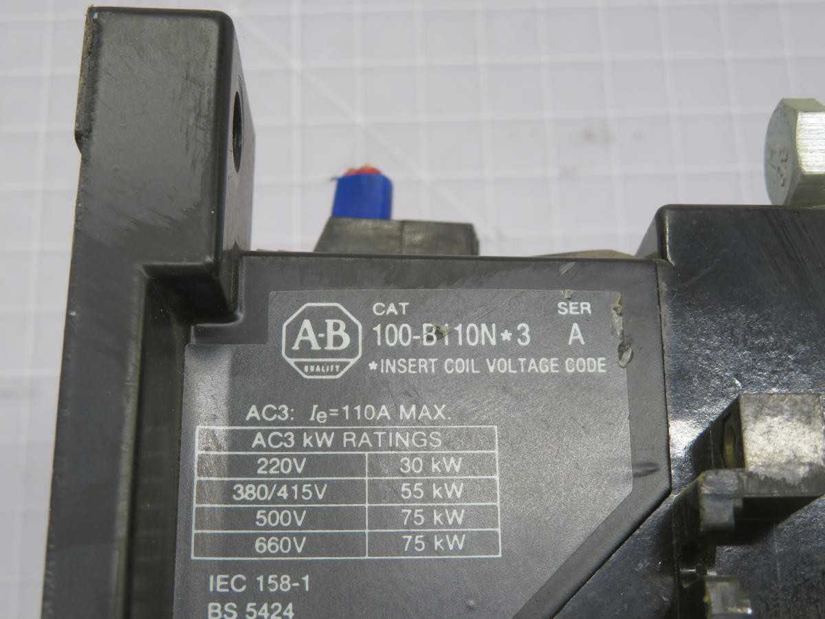 ALLEN BRADLEY 100-B110N*3 CONTACTOR T219187 - CONTACTORS